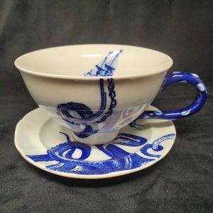 Octopus Tea Cup & Saucer Set